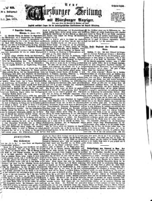 Neue Würzburger Zeitung Freitag 23. Januar 1874
