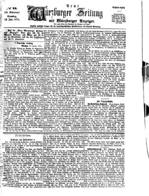 Neue Würzburger Zeitung Samstag 24. Januar 1874