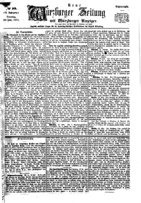 Neue Würzburger Zeitung Sonntag 22. Februar 1874