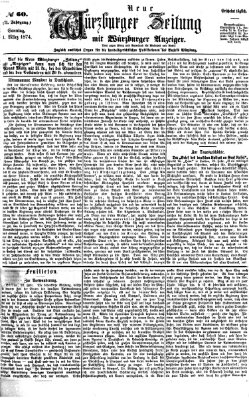 Neue Würzburger Zeitung Sonntag 1. März 1874