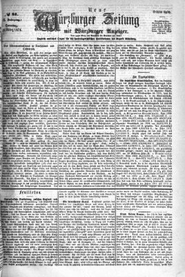 Neue Würzburger Zeitung Sonntag 22. März 1874