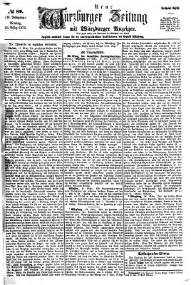 Neue Würzburger Zeitung Montag 23. März 1874