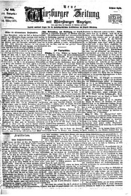 Neue Würzburger Zeitung Dienstag 24. März 1874