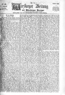 Neue Würzburger Zeitung Samstag 28. März 1874