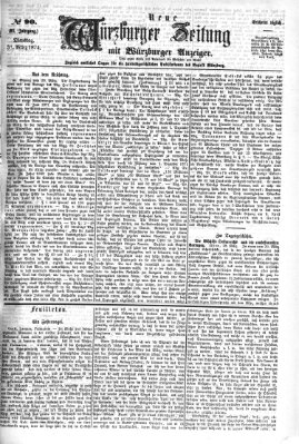 Neue Würzburger Zeitung Dienstag 31. März 1874