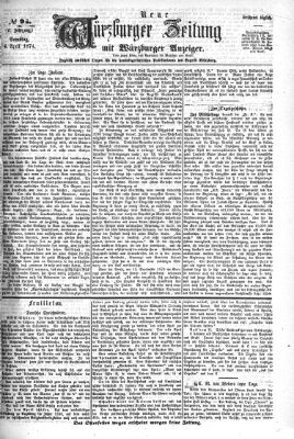 Neue Würzburger Zeitung Samstag 4. April 1874