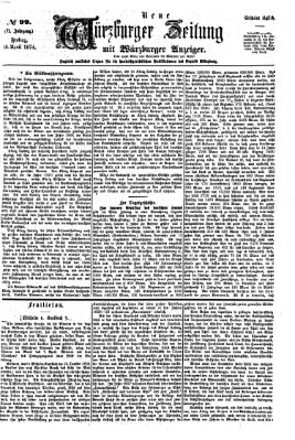 Neue Würzburger Zeitung Freitag 10. April 1874