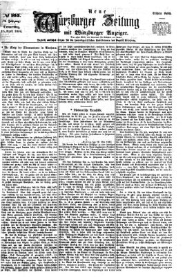 Neue Würzburger Zeitung Donnerstag 16. April 1874