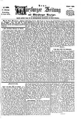 Neue Würzburger Zeitung Donnerstag 30. April 1874