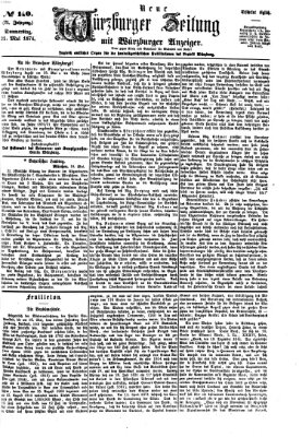 Neue Würzburger Zeitung Donnerstag 21. Mai 1874