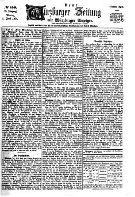 Neue Würzburger Zeitung Montag 1. Juni 1874