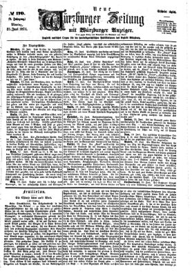 Neue Würzburger Zeitung Montag 22. Juni 1874