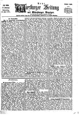 Neue Würzburger Zeitung Donnerstag 25. Juni 1874