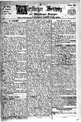 Neue Würzburger Zeitung Montag 29. Juni 1874