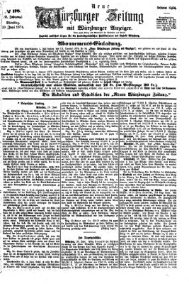 Neue Würzburger Zeitung Dienstag 30. Juni 1874