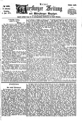 Neue Würzburger Zeitung Samstag 4. Juli 1874