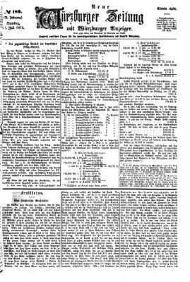 Neue Würzburger Zeitung Samstag 11. Juli 1874