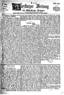 Neue Würzburger Zeitung Freitag 17. Juli 1874