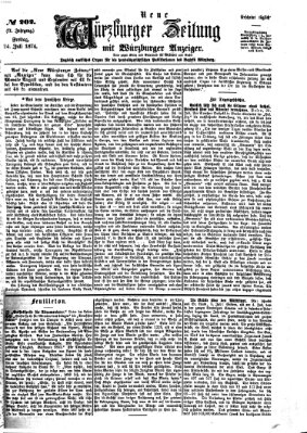 Neue Würzburger Zeitung Freitag 24. Juli 1874