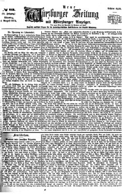 Neue Würzburger Zeitung Dienstag 4. August 1874