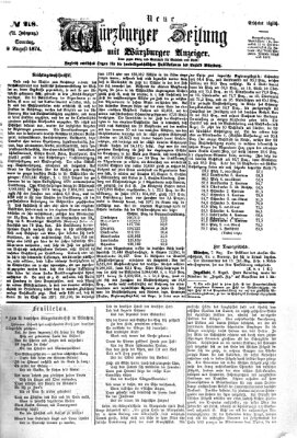 Neue Würzburger Zeitung Sonntag 9. August 1874