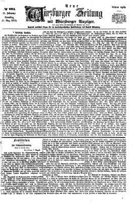 Neue Würzburger Zeitung Samstag 15. August 1874