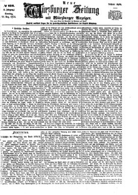 Neue Würzburger Zeitung Sonntag 23. August 1874