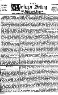 Neue Würzburger Zeitung Samstag 5. September 1874