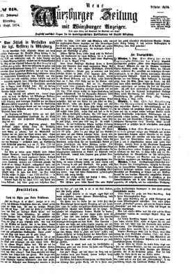 Neue Würzburger Zeitung Dienstag 8. September 1874