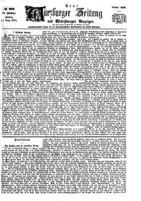 Neue Würzburger Zeitung Freitag 11. September 1874