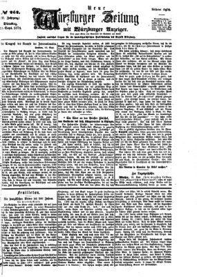 Neue Würzburger Zeitung Dienstag 22. September 1874