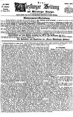 Neue Würzburger Zeitung Sonntag 27. September 1874