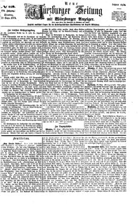 Neue Würzburger Zeitung Dienstag 29. September 1874