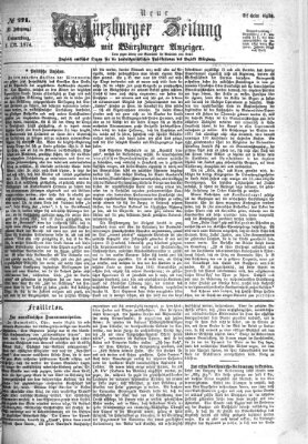 Neue Würzburger Zeitung Donnerstag 1. Oktober 1874