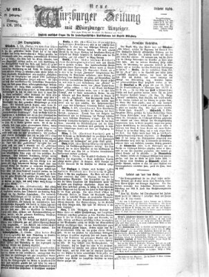 Neue Würzburger Zeitung Montag 5. Oktober 1874