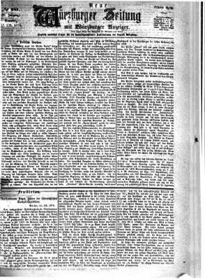 Neue Würzburger Zeitung Samstag 17. Oktober 1874