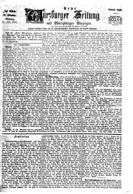 Neue Würzburger Zeitung Sonntag 25. Oktober 1874