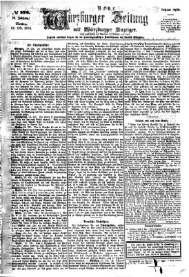 Neue Würzburger Zeitung Montag 26. Oktober 1874