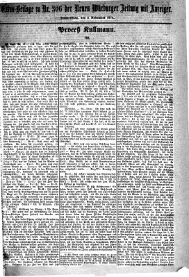 Neue Würzburger Zeitung Donnerstag 5. November 1874