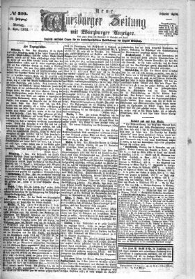 Neue Würzburger Zeitung Montag 9. November 1874