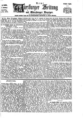 Neue Würzburger Zeitung Donnerstag 26. November 1874