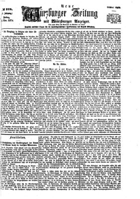 Neue Würzburger Zeitung Freitag 27. November 1874