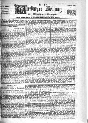 Neue Würzburger Zeitung Sonntag 29. November 1874