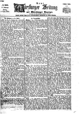 Neue Würzburger Zeitung Freitag 4. Dezember 1874