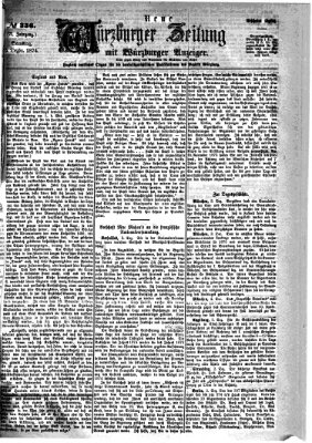 Neue Würzburger Zeitung Samstag 5. Dezember 1874