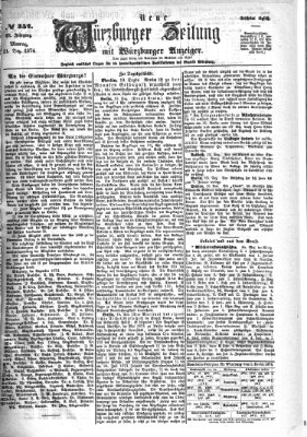 Neue Würzburger Zeitung Montag 21. Dezember 1874