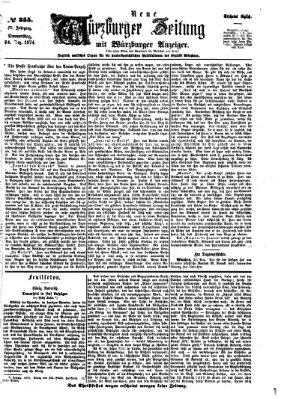 Neue Würzburger Zeitung Donnerstag 24. Dezember 1874