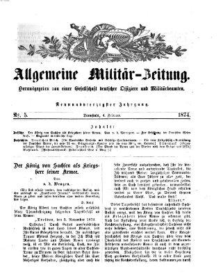 Allgemeine Militär-Zeitung Mittwoch 4. Februar 1874