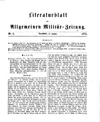 Allgemeine Militär-Zeitung Mittwoch 14. Januar 1874