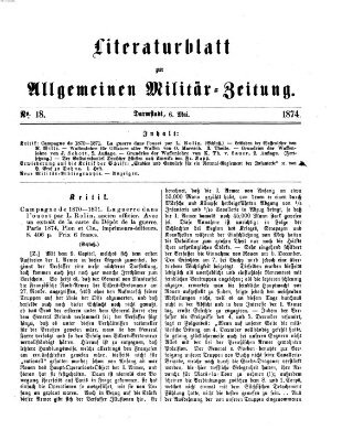 Allgemeine Militär-Zeitung Mittwoch 6. Mai 1874